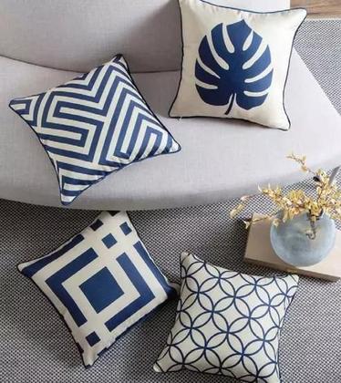 Imagem de CAPA DE ALMOFADA COM BORDA GIANNI 43cm x 43cm