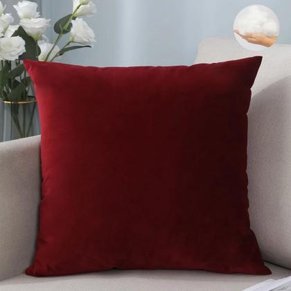 Imagem de Capa De Almofada Com Zíper 45x45cm Suede Lisa Decoração