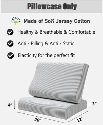 Imagem de Capa de almofada Eucoz, substituto para travesseiro de pescoço de espuma viscoelástica