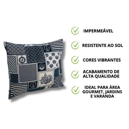Imagem de Capa de Almofada Impermeáveis Aquablock 45x45 p Área Externa