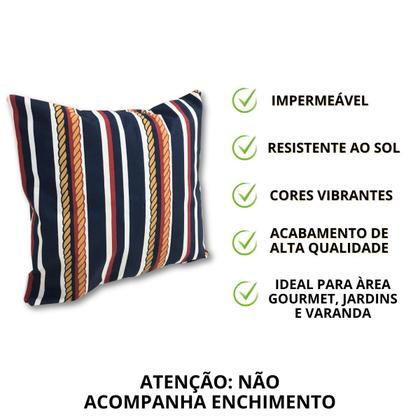 Imagem de Capa de Almofada Impermeáveis Aquablock 45x45 p Área Externa