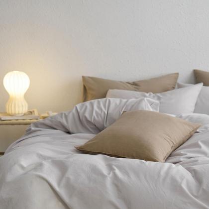 Imagem de Capa de almofada MooMee 100% algodão lavado, linho 45x45cm