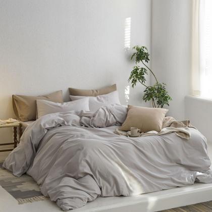 Imagem de Capa de almofada MooMee 100% algodão lavado, linho 45x45cm