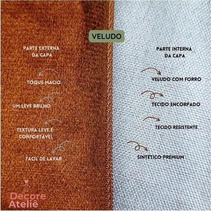 Imagem de Capa de Almofada Retangular Baguete Suede Drapeada 50x30 Várias Cores