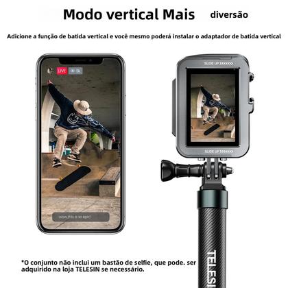 Imagem de Capa De Alumínio Para GoPro Hero 12 11 10 9, Shell Protetora Para Vlog Com Suporte Para Cold Shoe