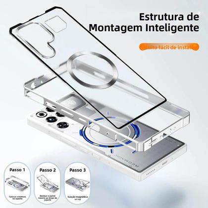 Imagem de Capa De Armadura Magnética À Prova De Choque Com Painel Traseiro Fosco Para ZTE Nubia Red Magic 11