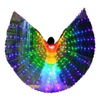 Imagem de Capa De Asas De Borboleta LED Luminosa Para Adultos E Crianças, Acessório Para Performance De Dança