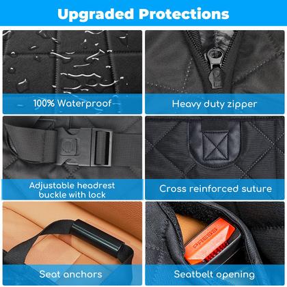 Imagem de Capa de assento de carro para cães, extensor de assento traseiro URPOWER à prova d'água