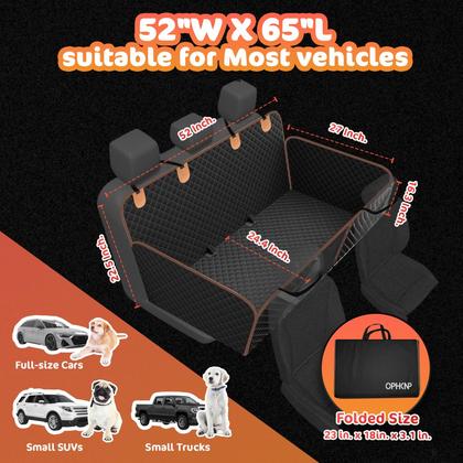 Imagem de Capa de Assento de Carro para Cães OPHKNP - Extensor para Banco Traseiro à Prova d'Água