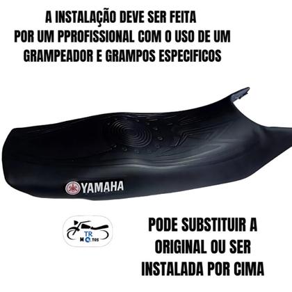 Imagem de Capa De Banco Emborrachada Moto Yamaha Ybr Factor Lander Fazer Xtz Crypton