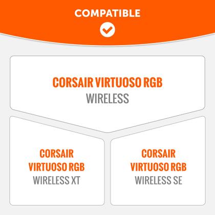Imagem de Capa de bandana WC BandZ Virtuoso V2 de silicone para Corsair Virtuoso