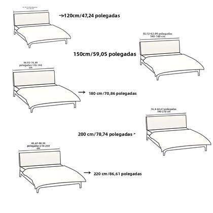 Imagem de Capa De Cabeceira De Cama Jacquard Elástica De Cor Sólida, Capa Impressa Completa Para Quarto