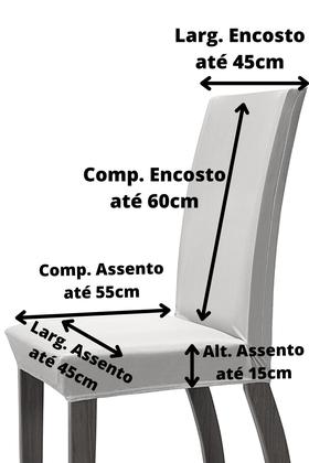 Imagem de capa de cadeira de cozinha 4 lugares de malha gel c elastico + cores