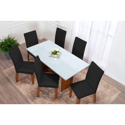 Imagem de capa de cadeira de cozinha 4 lugares de malha gel c elastico + cores