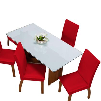 Imagem de capa de cadeira de cozinha 4 lugares de malha gel c elastico + cores