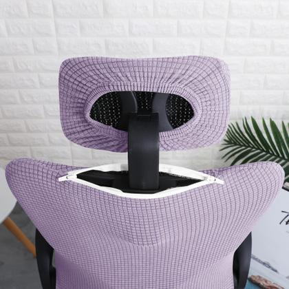 Imagem de Capa de cadeira de escritório Forcheer ergonômica repelente de água roxa