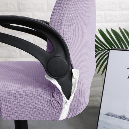 Imagem de Capa de cadeira de escritório Forcheer ergonômica repelente de água roxa