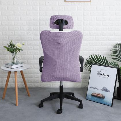 Imagem de Capa de cadeira de escritório Forcheer ergonômica repelente de água roxa