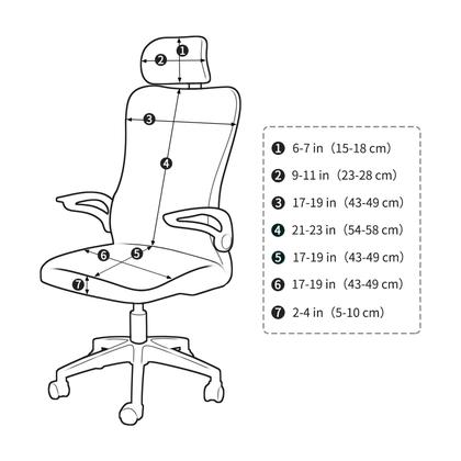 Imagem de Capa de cadeira de escritório Forcheer ergonômica repelente de água roxa