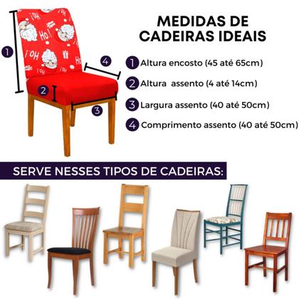 Imagem de Capa de Cadeira de Natal Papai Noel Ho Ho Ho