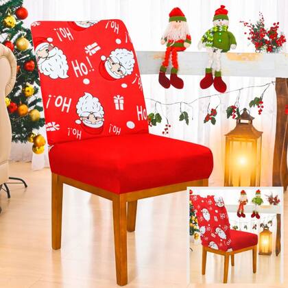 Imagem de Capa de Cadeira de Natal Papai Noel Ho Ho Ho
