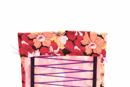 Imagem de Capa de Cadeira de Praia, Varanda, Espreguiçadeira e Área Externa Estampa Floral Com Amarração