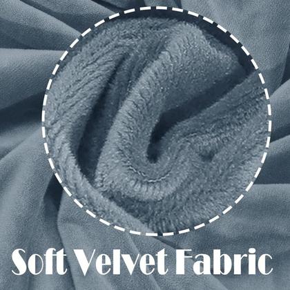 Imagem de Capa de cadeira LOVEHOUGE Velvet, apoio de braço giratório, encosto curvo, 2 peças