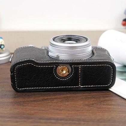 Imagem de Capa De Câmera Fujifilm X100VI Em material sintético Com Alça Protetora E Base