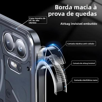 Imagem de Capa De Carregamento Sem Fio Magnética À Prova De Choque Para Nothing Phone 2 Com Proteção De
