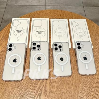 Imagem de Capa De Carregamento Sem Fio Transparente Compatível Com Magsafe Para iPhone 11-17 pro XS Max XR 16e