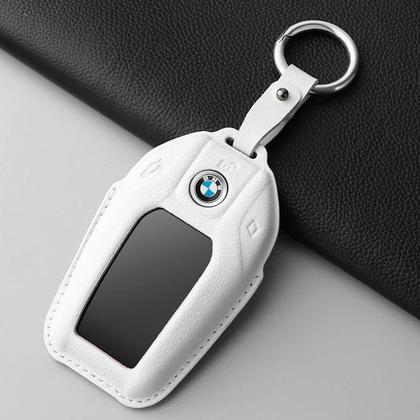 Imagem de Capa De Chave De Couro Genuíno Com Display LED Para BMW Série 5 7 X3 X4 X5 X7 G30 G31 G11 G12 G01 GT