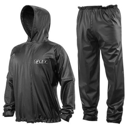 Imagem de Capa de Chuva Com Capuz Delta Basica PVC Motociclista Motoboy + Touca Balaclava