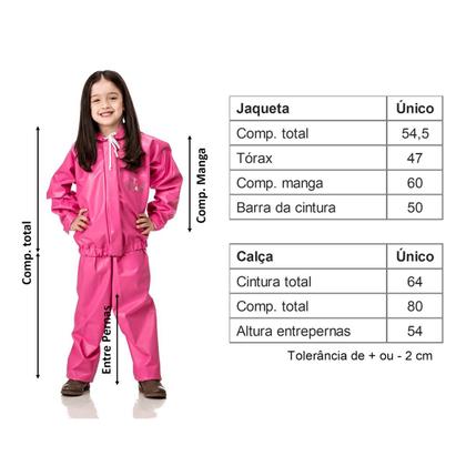 Imagem de Capa de Chuva Conjunto PVC Infantil com Capuz Pantaneiro