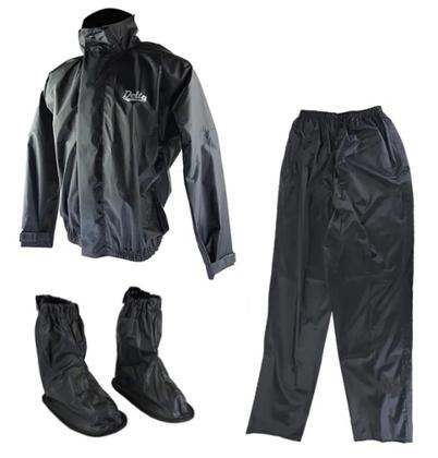 Imagem de Capa De Chuva Delta Conjunto Jaqueta Calça Nylon Impermeavel + Par Polainas Pvc Delivery Motoboy