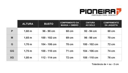 Imagem de Capa de Chuva Feminina Pioneira Combate PVC com Gola Moto