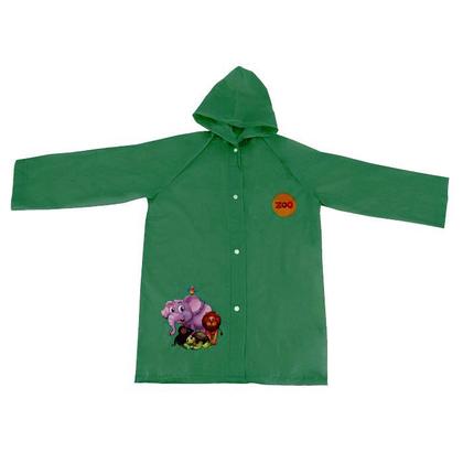 Imagem de Capa de Chuva Infantil Impermeável com touca para Menino Tamanho G Estampada