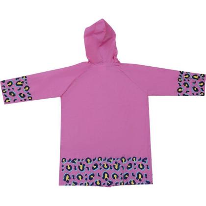 Imagem de Capa de Chuva Infantil Onça Rosa Tamanho M 9065 Pimpolho
