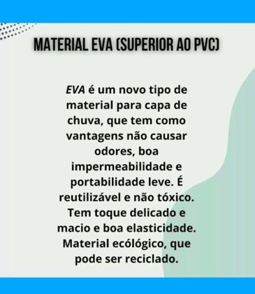 Imagem de Capa de Chuva Infantil Reforçada Impermeável Eva