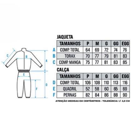 Imagem de Capa de Chuva Masculina Force ( Nylon Flex ) Conjunto Preto