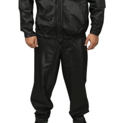 Imagem de Capa de Chuva Masculina Force ( Nylon Flex ) Conjunto Preto