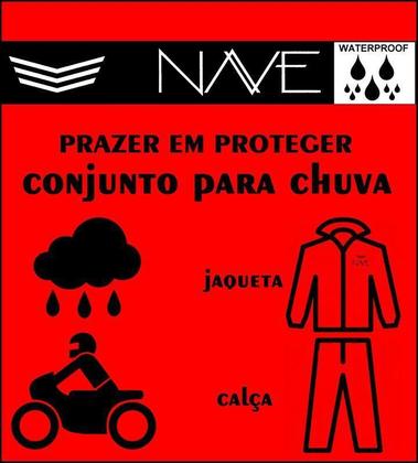 Imagem de Capa de Chuva Motoqueiro Conjunto Nylon Emborrachado Nave
