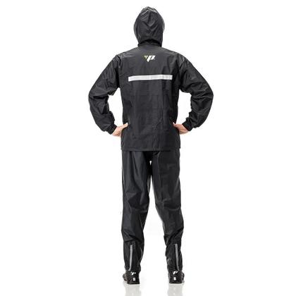 Imagem de Capa De Chuva Motoqueiro Nylon Pantaneiro Com Capuz