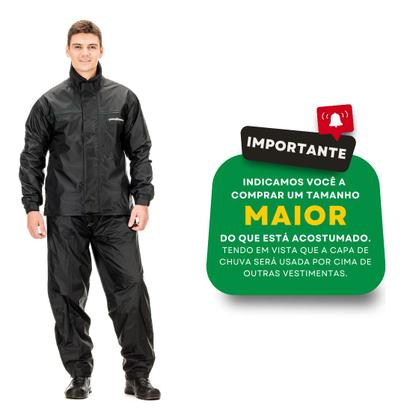 Imagem de Capa De Chuva Pantaneiro Nylon Luxo Forro Gola 4G 5G