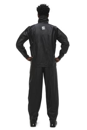 Imagem de Capa de Chuva para Motoqueiro PVC com Gola Pantaneiro Preto