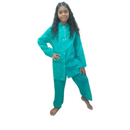 Imagem de Capa De Chuva Resistente Impermeável Calça Jaqueta Infantil