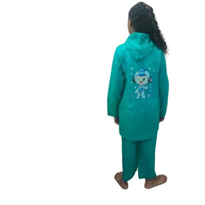 Imagem de Capa De Chuva Resistente Impermeável Calça Jaqueta Infantil