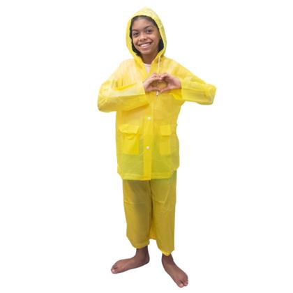 Imagem de Capa De Chuva Resistente Impermeável Calça Jaqueta Infantil