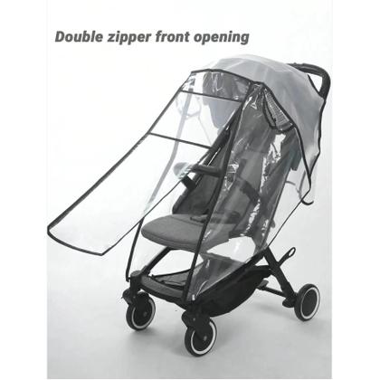 Imagem de Capa De Chuva Transparente Para Carrinho De Bebê À Prova d'Água, À Prova De Vento E À Prova De