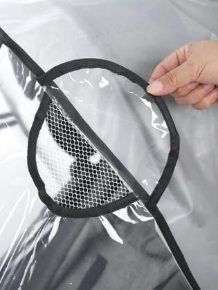Imagem de Capa De Chuva Transparente Para Carrinho De Bebê À Prova d'Água, À Prova De Vento E À Prova De