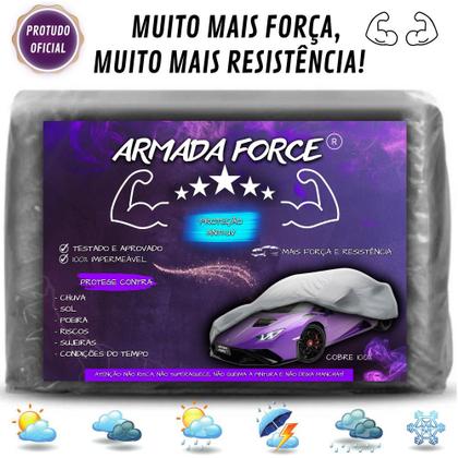 Imagem de Capa De Cobrir Carro Sonic Hatch Sem Forro Impermeável Armada Force